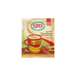 super cereal nutremill smartgrains strawberry banana bits sachet