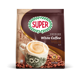 super coffee white classic front