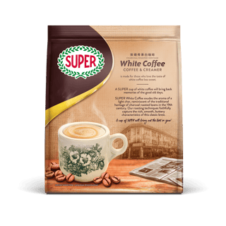 super coffee white coffee and creamer back