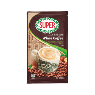 super coffee white hazelnut sachet