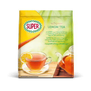 super tea clear lemon tea back