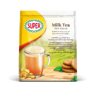 super tea milk teh halia back